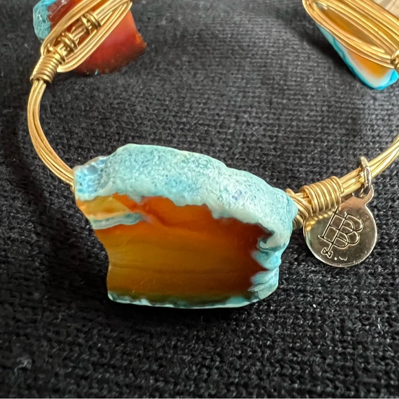 BB Bangle Bracelet with turquoise stones - Picture 6 of 9